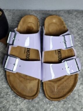 NEW!!! Birkenstock Arizona Birko-Flor Purple Fog - Size 37 Narrow, 6.5-7 (US)